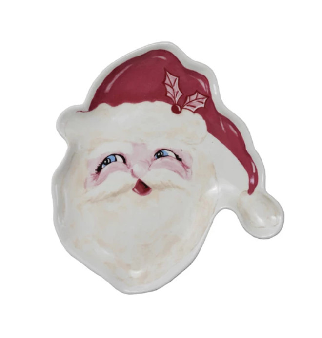 Stoneware Santa Plate | Fiddle & Fig
