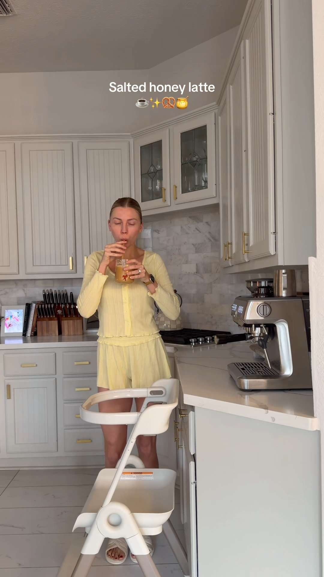 Perfect salted honey latte!  

 