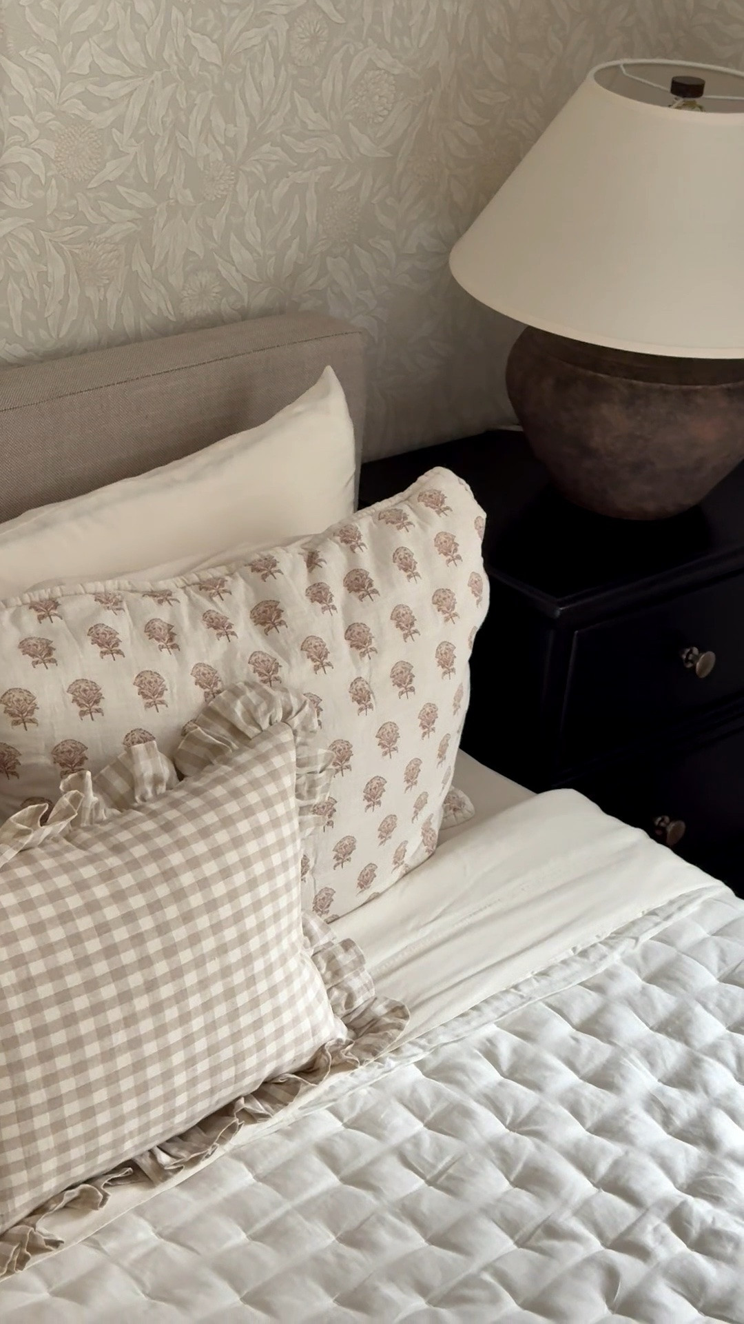 Preparing our spare bedroom for a special visitor this month. The soft textures of the Ivory bedding makes the space feel calm and comfortable. I can confirm the Bamboo Sheet set is a dream to sleep on. European Linen Dream Quilt has a gorgeous texture and it is a nice weight while feeling light and breathable for the warmer nights. 

Bamboo Sheet Set in Ivory
European Linen Dream Quilt in Ivory
@quince #quincepartner