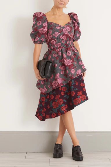 Felisha Dress in MLT Jacquard | Hampden Clothing