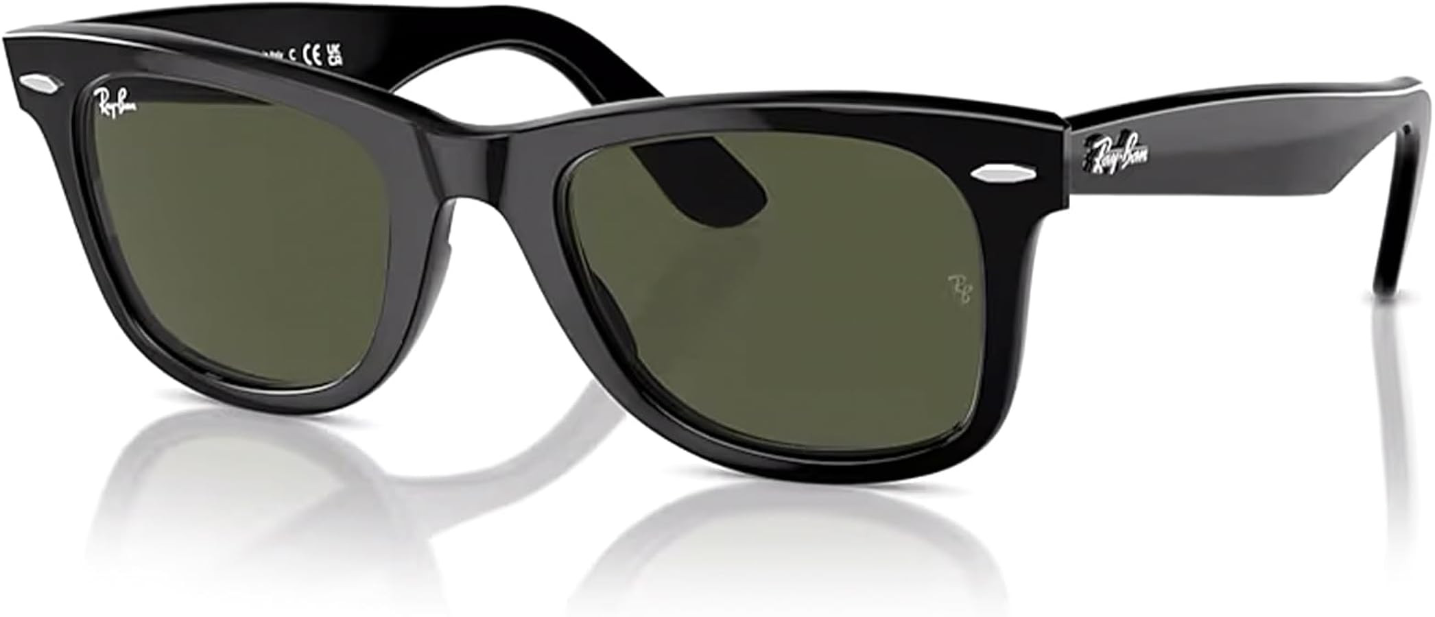 Ray-Ban RB2140 WAYFARER Square Sunglasses For Men For Women+ BUNDLE with Designer iWear Eyewear C... | Amazon (US)