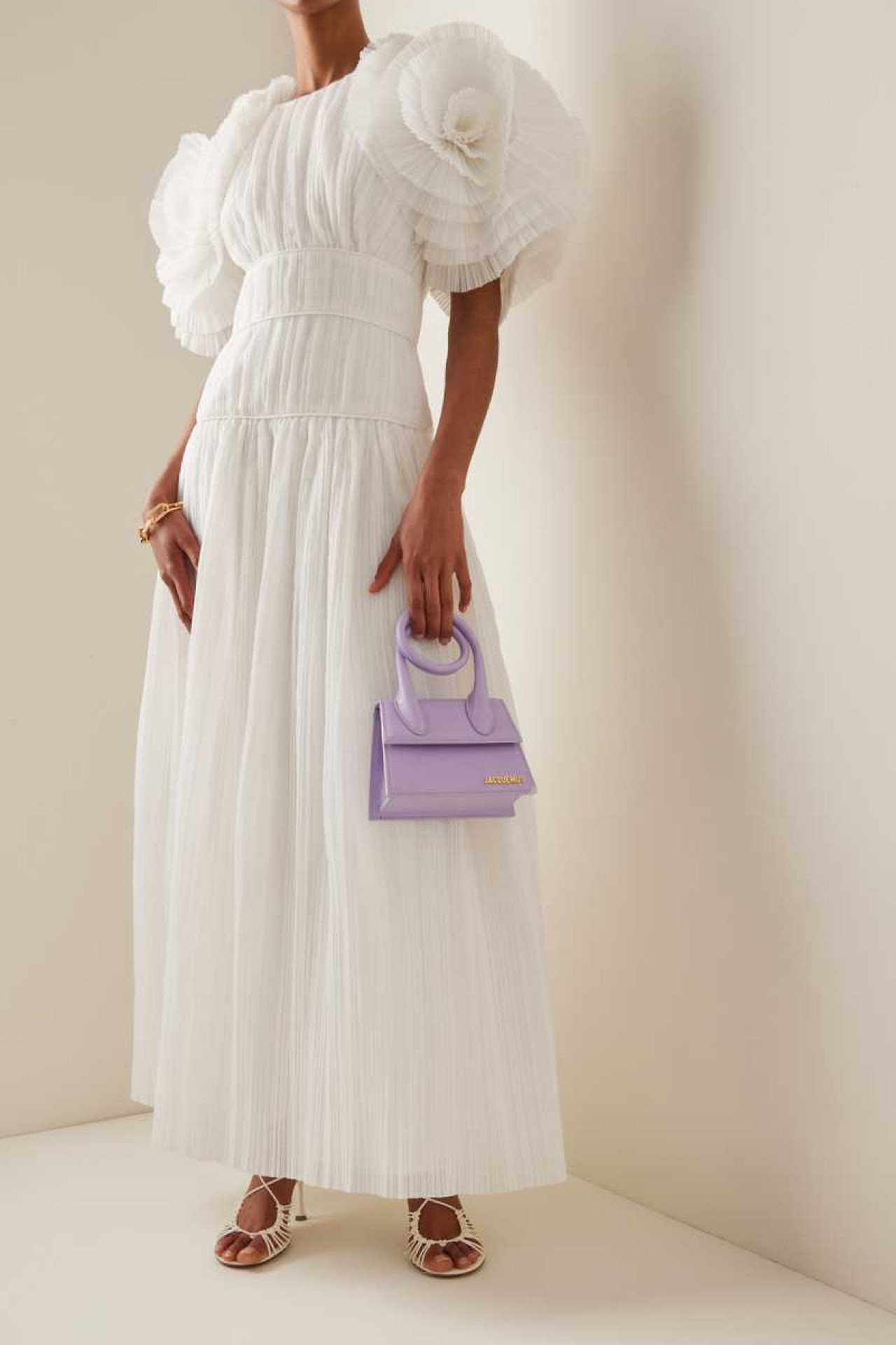 A bridal statement. 

Wear with simple strappy heels and a pop of color mini bag  

#LTKwedding #LTKsalealert #LTKitbag