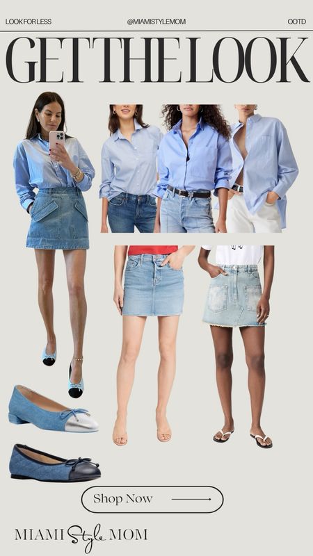 Get the look! This blue button down and denim skirt is the perfect look for summer!🤍

Denim skirt. Blue button down. Blue ballet flats. Denim mini skirt.

#LTKStyleTip #LTKSeasonal #LTKShoeCrush