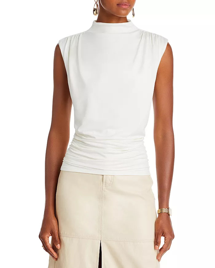 High Neck Ruched Top - 100% Exclusive | Bloomingdale's (US)