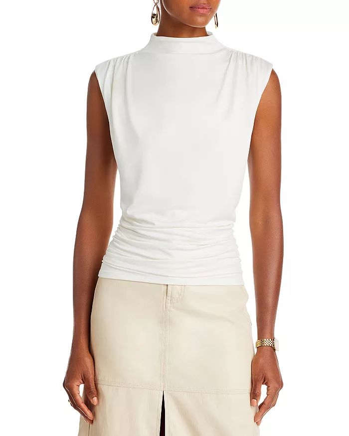 High Neck Ruched Top - 100% Exclusive | Bloomingdale's (US)