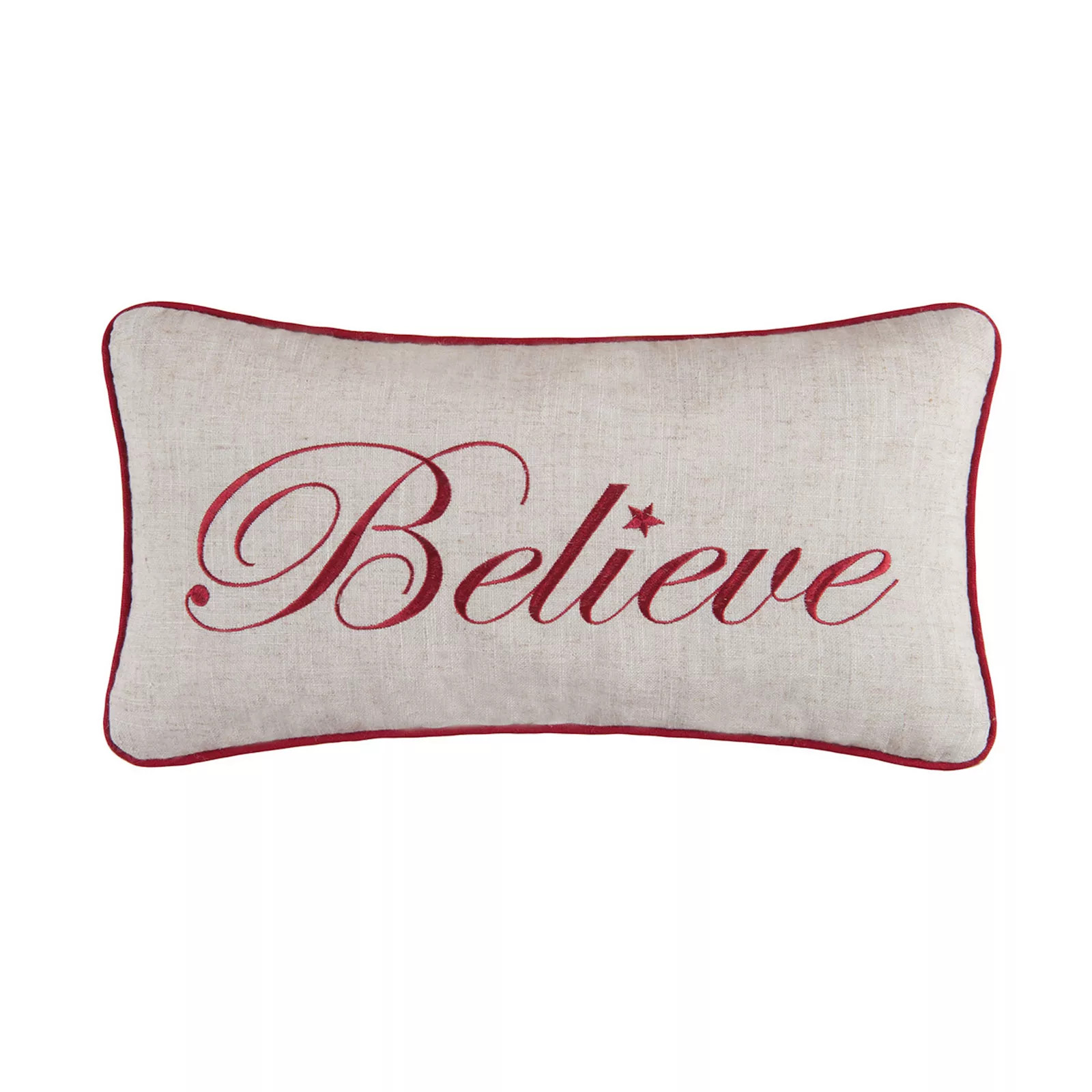 C&F Home Believe Christmas Throw Pillow, Beige Khaki | Kohl's