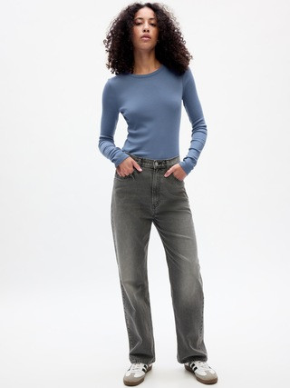 Ribbed Crewneck T-Shirt | Gap Factory