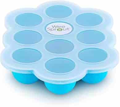 WeeSprout Silicone Baby Food Freezer Tray with Clip-on Lid by WeeSprout - Perfect Storage Contain... | Amazon (US)
