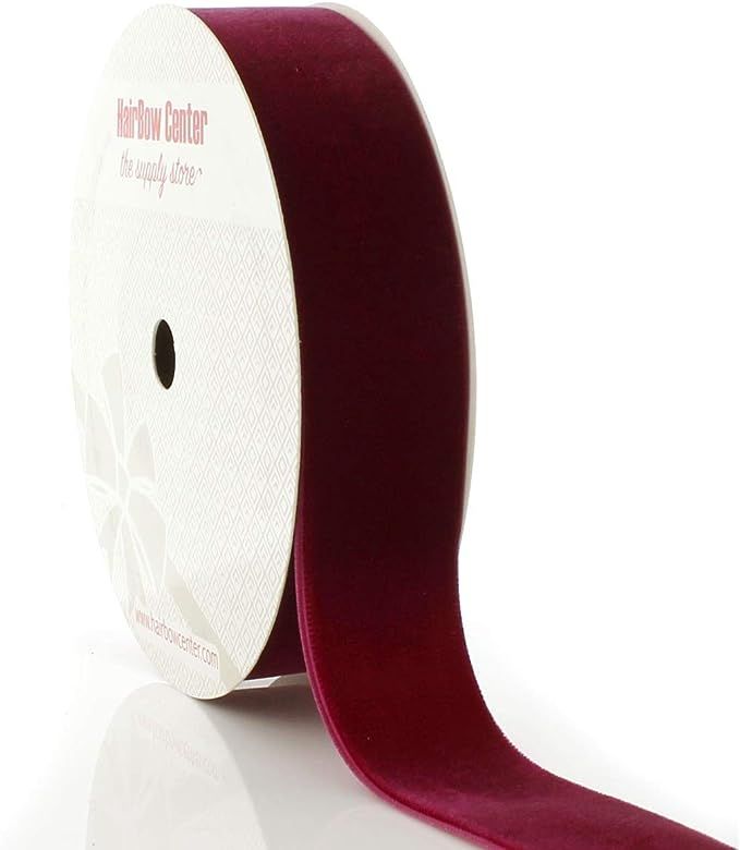 HBC 1" Velvet Ribbon 275 Wine - 5 Yards | Amazon (US)