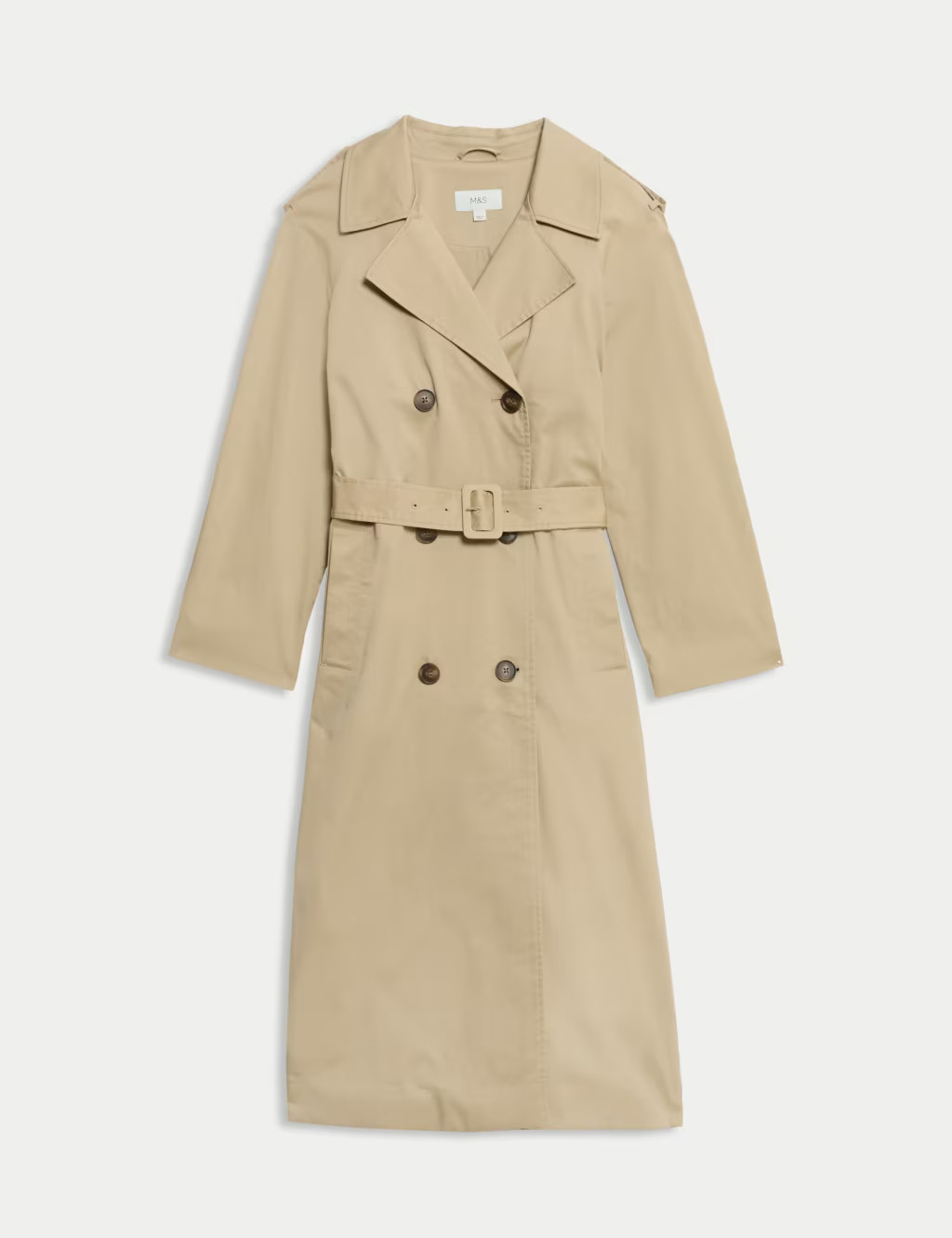 Cotton Rich Longline Trench Coat | Marks & Spencer (UK)