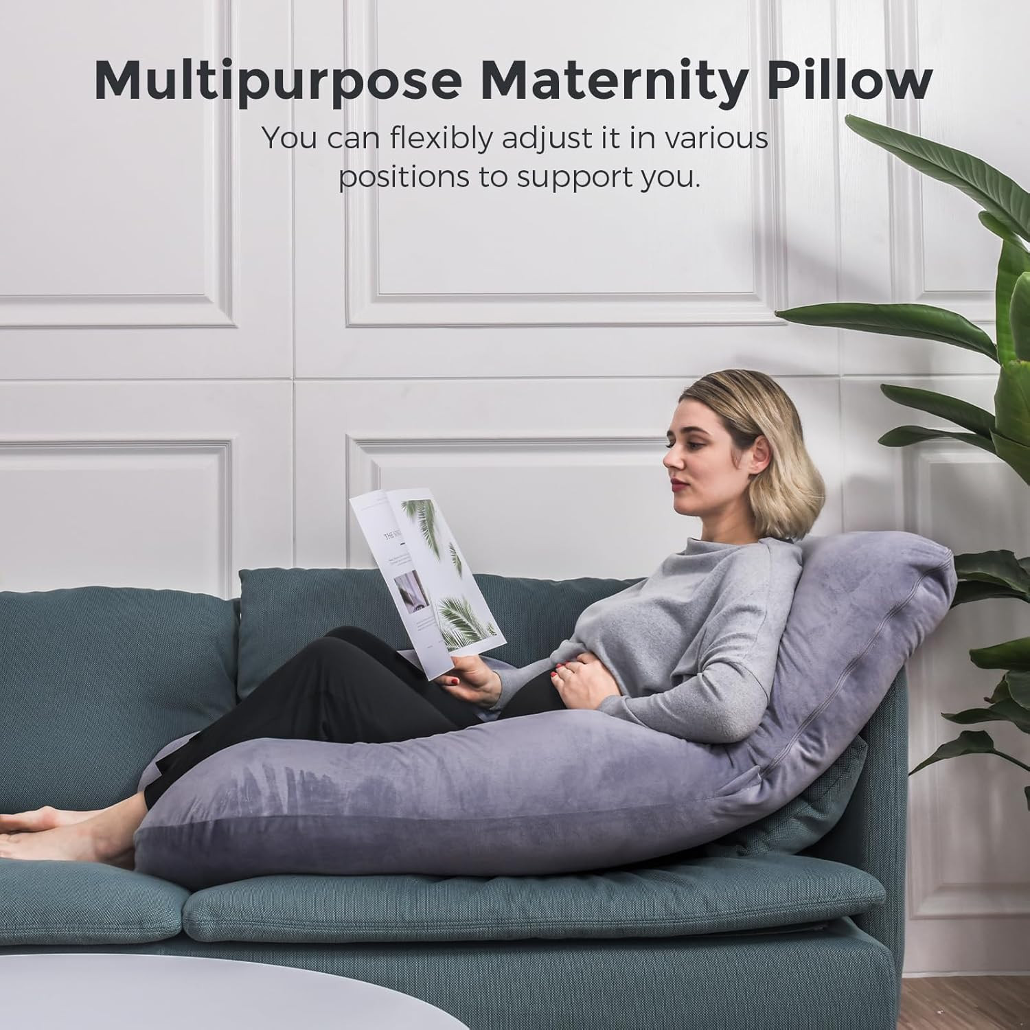 momcozy Pregnancy Pillows for Sleeping, U Shaped Full Body Maternity Pillow with Removable Cover ... | Amazon (UK)