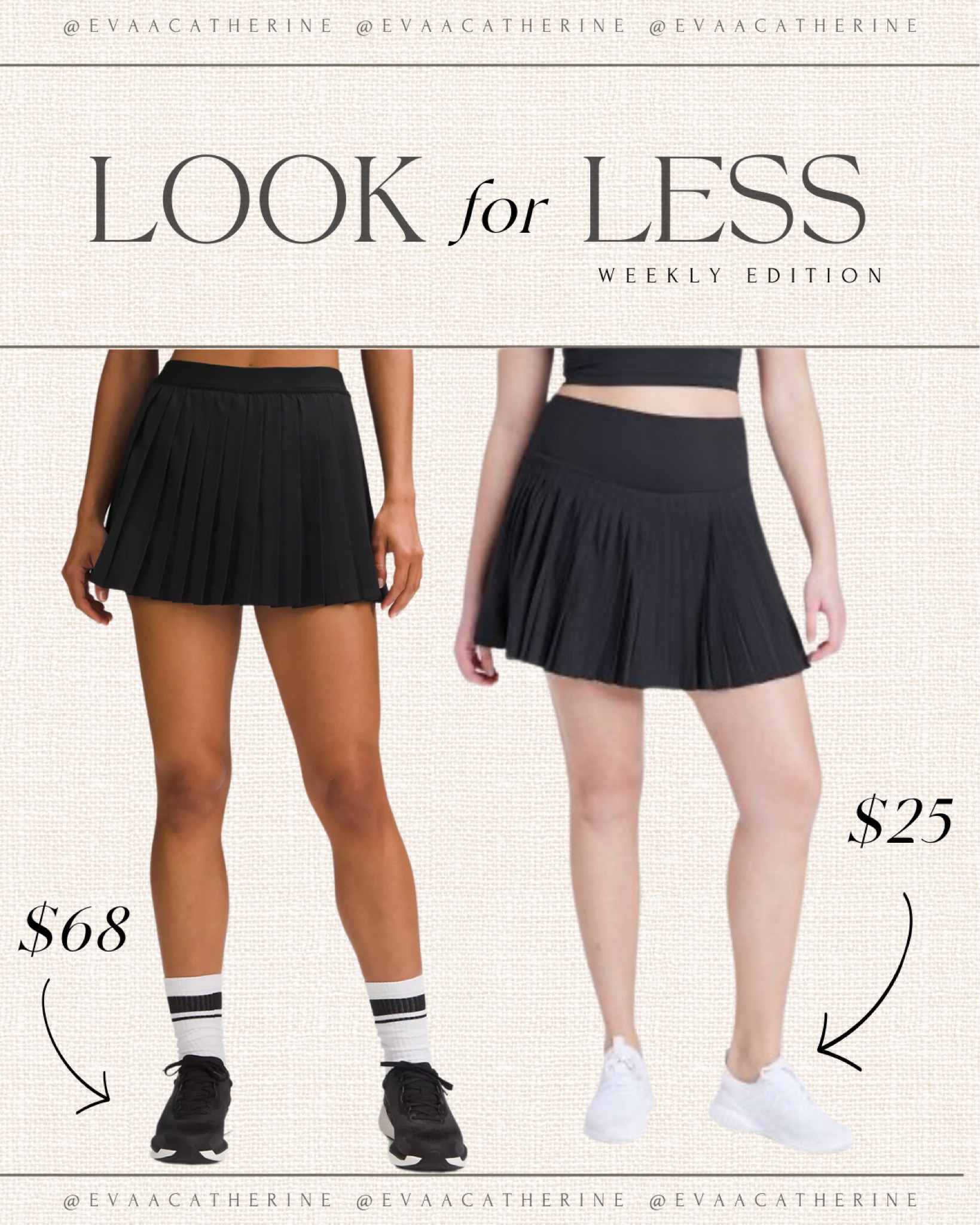 The viral High-Rise Pleated Tennis Skirt from Lululemon is soo cute but it's a bit pricey so I found a dupe that's almost exactly the same style from Target 🤍

#LTKStyleTip #LTKBacktoSchool #LTKFindsUnder50