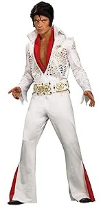 Amazon.com: Rubie's Men Elvis Cape With Eagle Design Costume Accessory, White, One Size US : Clothin | Amazon (US)