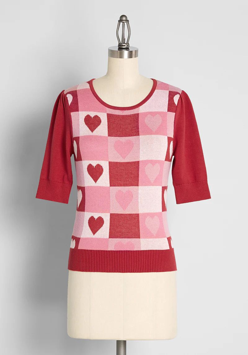 Check My Heart Knit Top | ModCloth