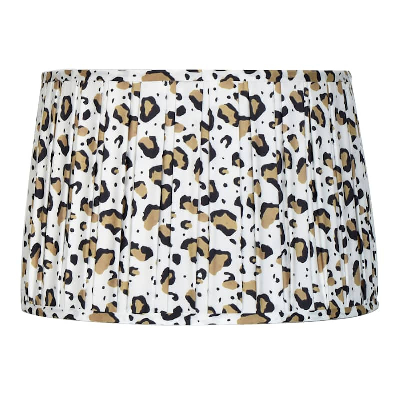 Leopard Pleated Medium Lamp Shade, 13x15x10 | At Home