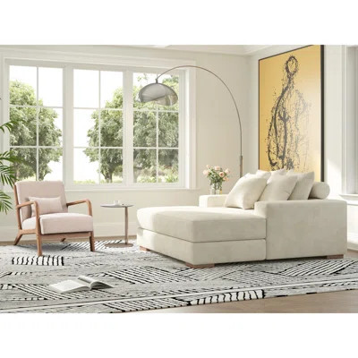 Sharray 2-Piece Modern Corduroy Upholstered Sofa Couch Living Room Set With Pillows | Wayfair North America