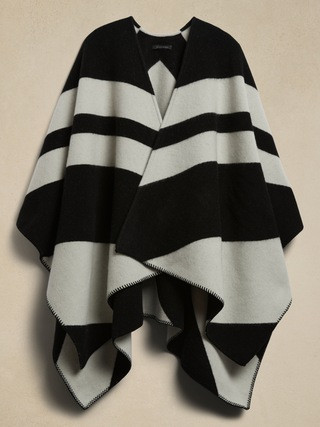 RAYA WOOL PONCHO | Banana Republic (US)
