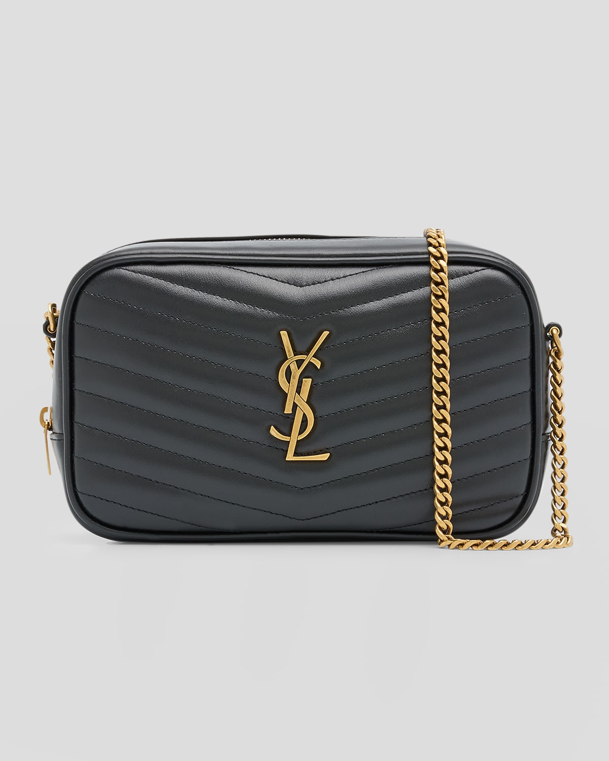 Lou Mini YSL Camera Bag in Smooth Quilted Leather | Neiman Marcus