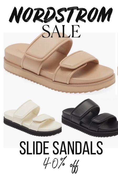 Nordstrom sale slide sandals 40% off 

#LTKunder50 #LTKsalealert #LTKshoecrush
