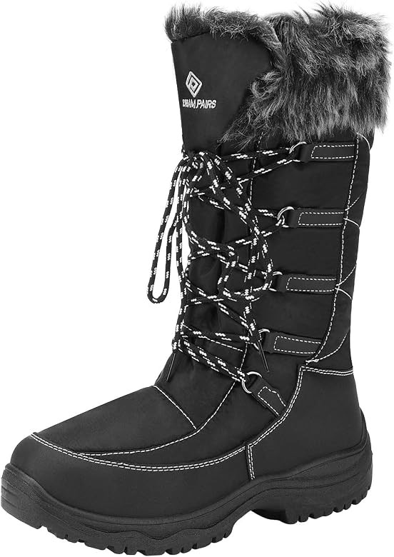 DREAM PAIRS Women's Warm Faux Fur Lined Mid-Calf Winter Snow Boots | Amazon (US)
