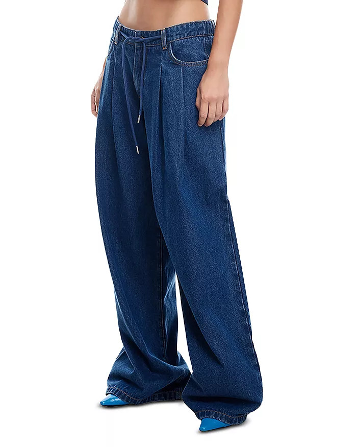 Slouched Tie Up Jeans in Dark Denim | Bloomingdale's (US)