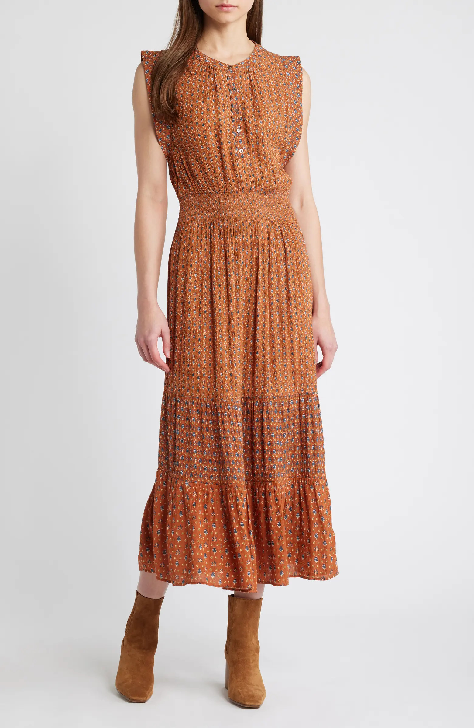 Faherty Woodstock Print Midi Dress | Nordstrom | Nordstrom