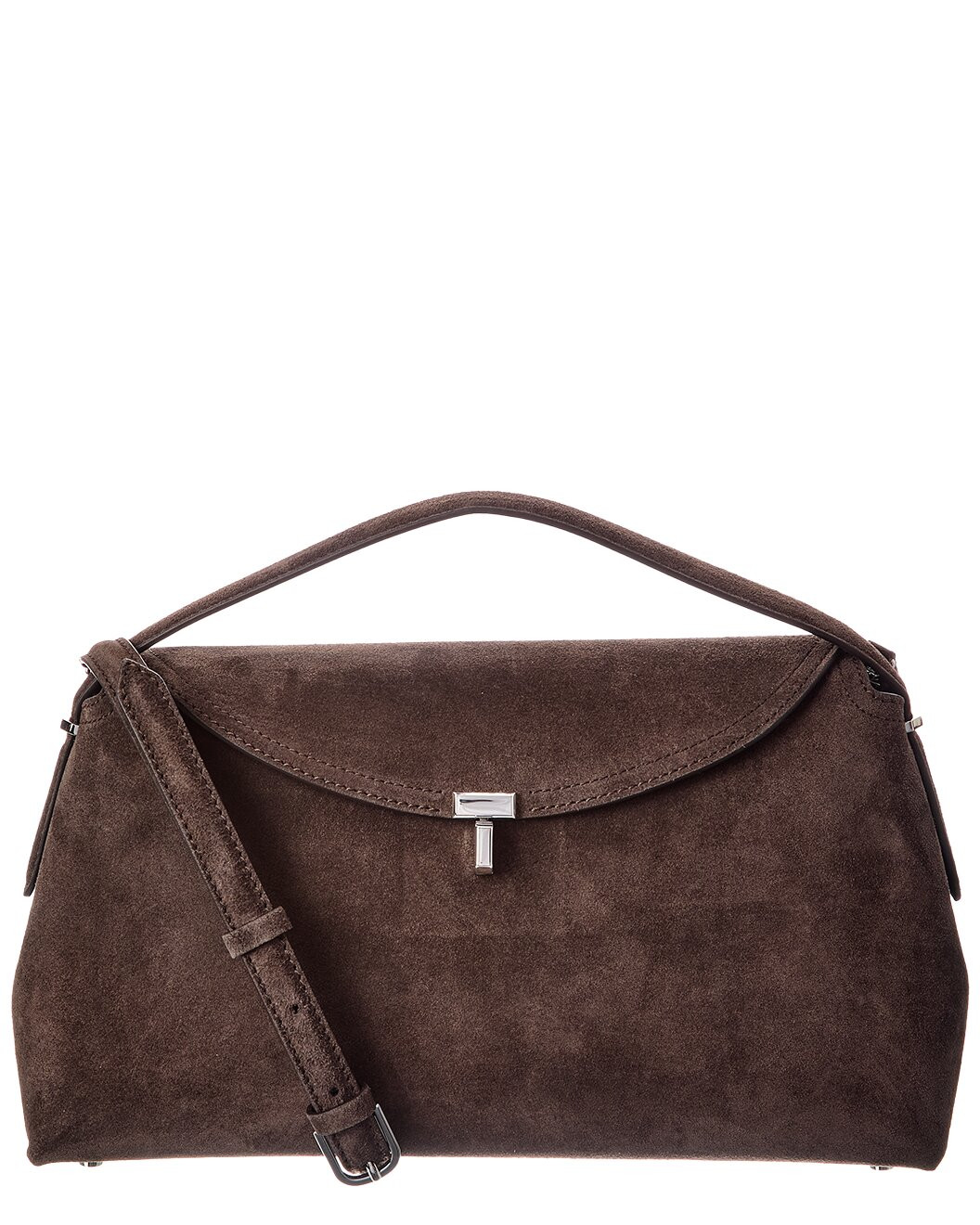 T-Lock Suede Shoulder Bag | Rue La La