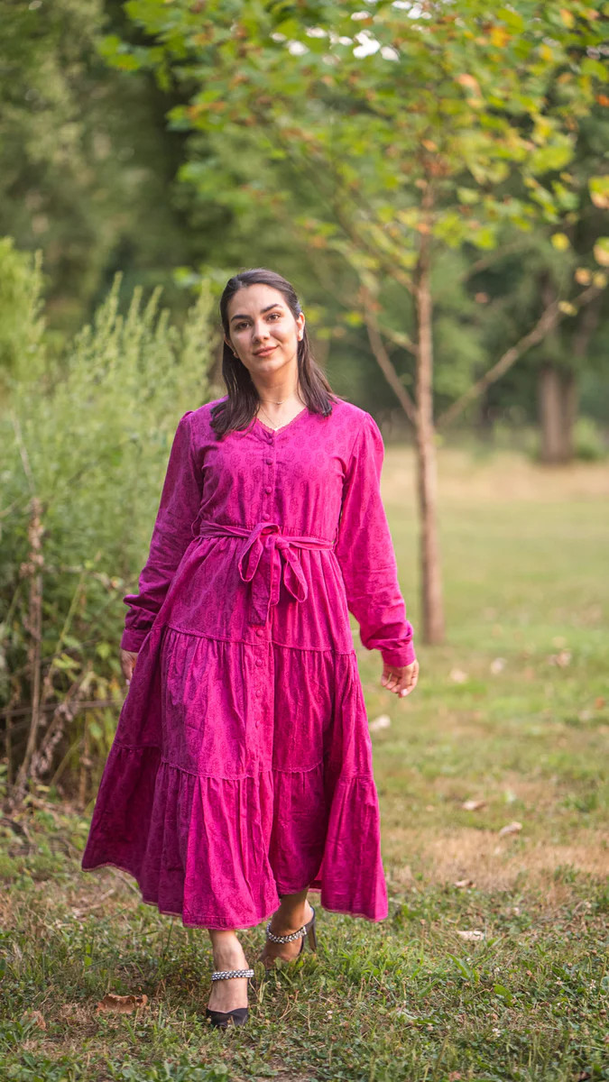 MARGARIDA FUCHSIA LACE DRESS | All In The Detail