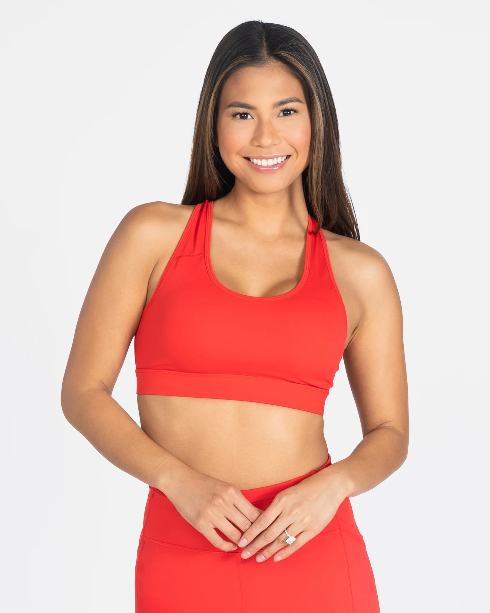 Lux Sarah Sports Bra - Heartthrob | Senita Athletics