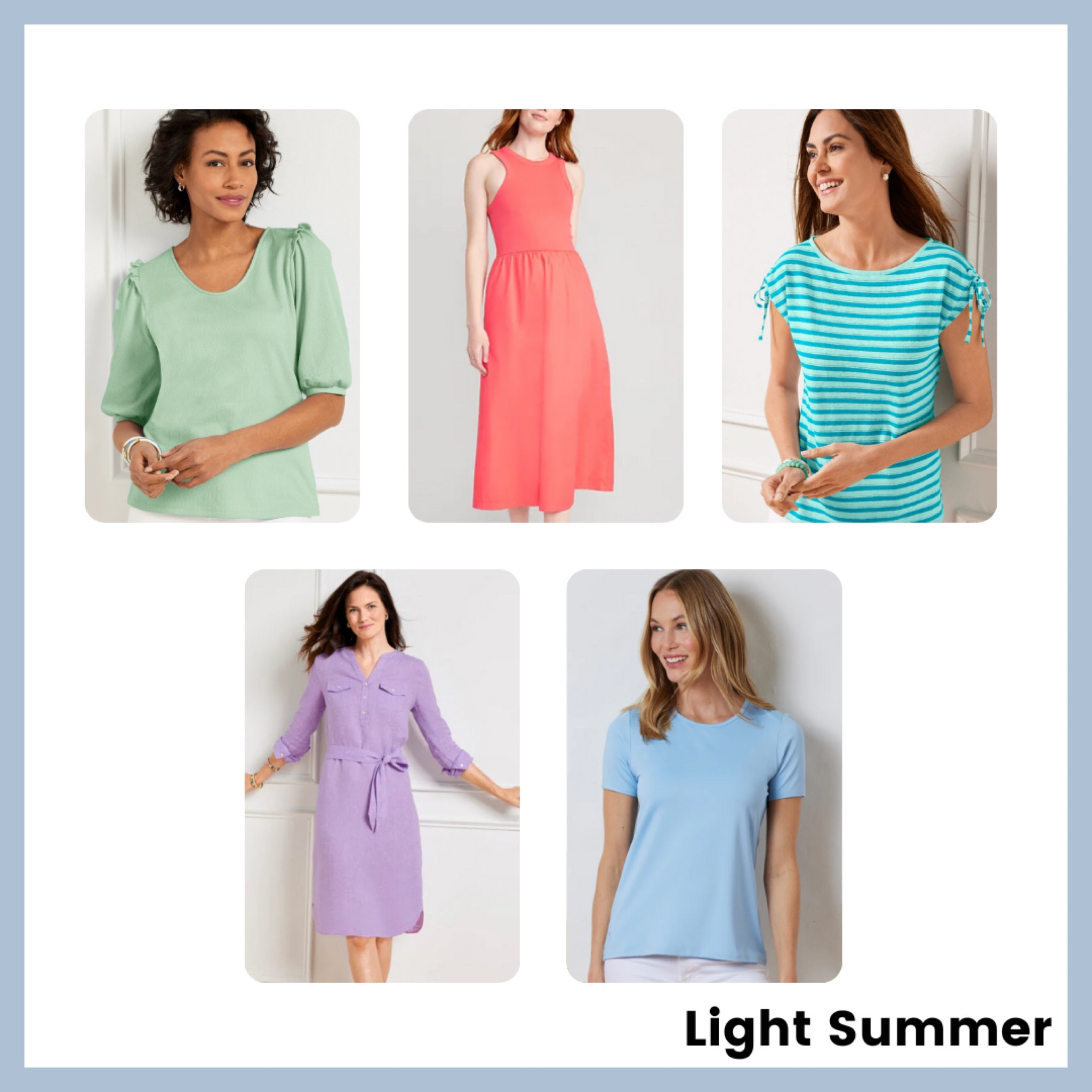 #lightsummerstyle #coloranalysis #lightsummer #summer

#LTKunder100 #LTKSeasonal #LTKworkwear