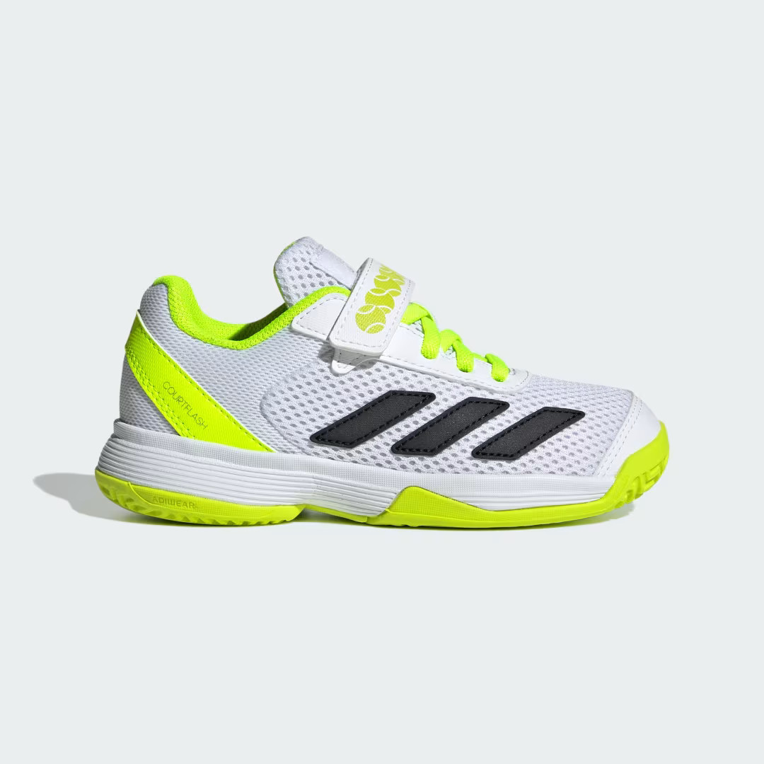 adidas Courtflash Hook-and-Loop Tennis Shoes Kids Cloud White 3.5 Kids | adidas (US)