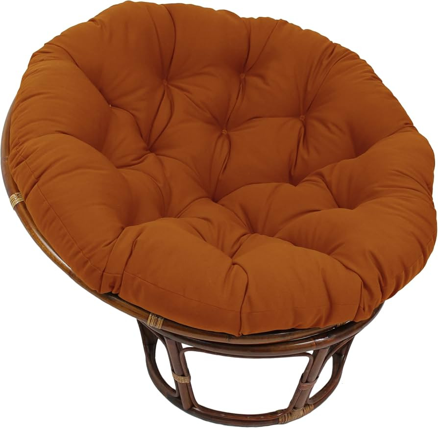 Blazing Needles Twill Papasan Cushion, 52" x 6" x 52", Spice | Amazon (US)