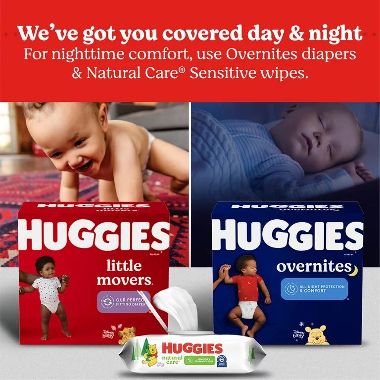 Huggies Little Movers Baby Diapers (Choose Your Size & Count) | Walmart (US)
