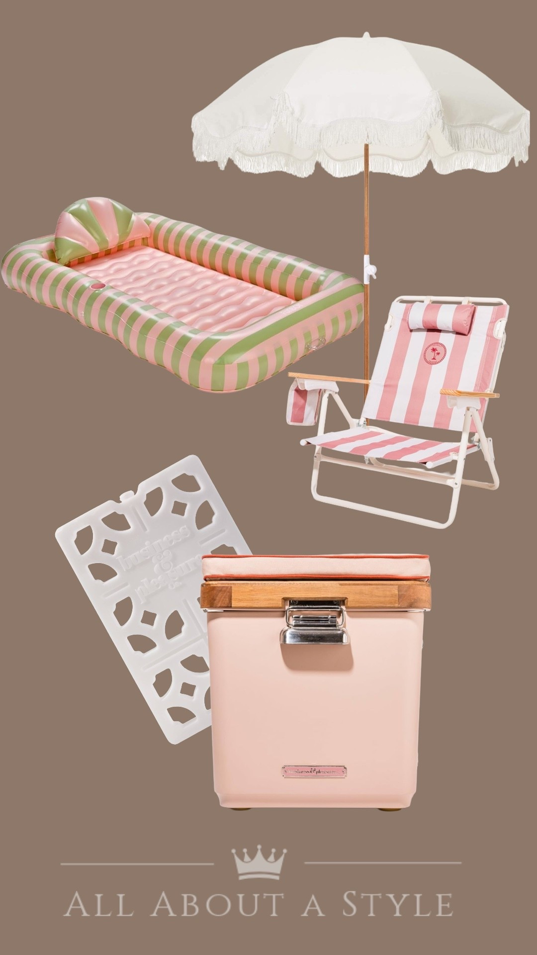 Pool & beach days, fully stocked and ready! 

From the cutest float to the perfect chill essentials—cooler, beach chair, ice tray, and umbrella for that effortless set-up moment.

Tap to shop everything you need for your next sunny escape 🤍

#LTKFinds #LTKStyle #BeachDayEssentials #PoolsideVibes #SummerSetup #OutdoorLiving #CoastalStyle #EntertainingEssentials #ShopMyHome

#LTKHome