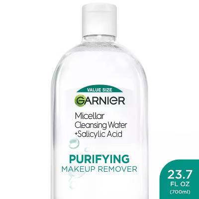 Garnier Salicylic Acid Purifying Makeup Remover Micellar Water and Facial Cleanser - 23.7 fl oz: Oil-Free, No Fragrance Added, Suitable for Normal | Target
