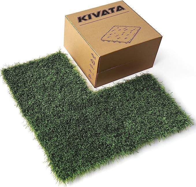 Artificial Grass, Grass Tiles (Pack of 6, 12" x 12", 1.5 in Pile Height) Tall Artificial Grass, B... | Amazon (US)