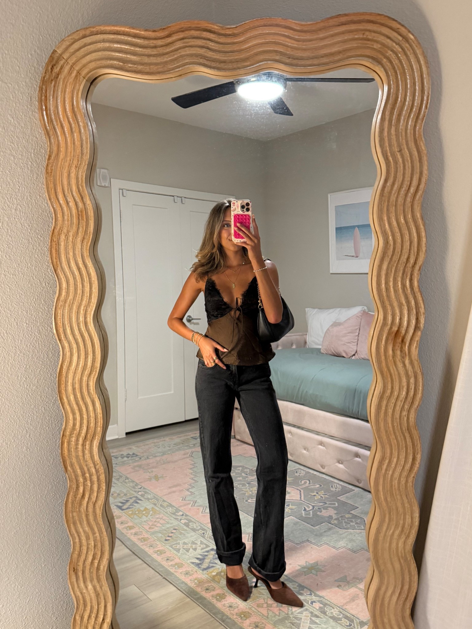 cute going out outfit / date night outfit. code AFMCKENZIE for 15% off Abercrombie 🤎