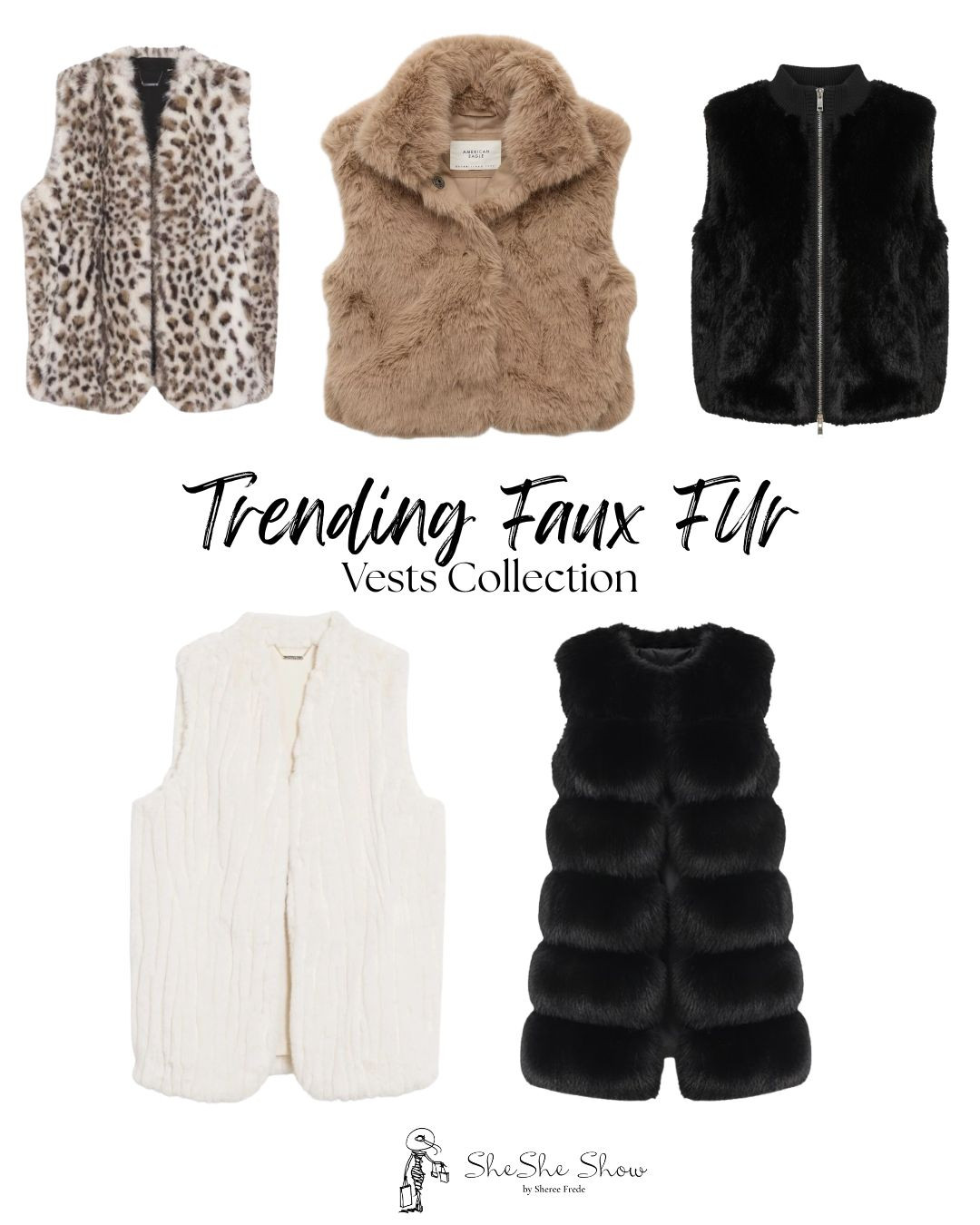  Faux fur vest trending. Add texture, warmth and cozy 
Faux leopard, faux mink 


#LTKgrwm #LTKOver40 #LTKSeasonal