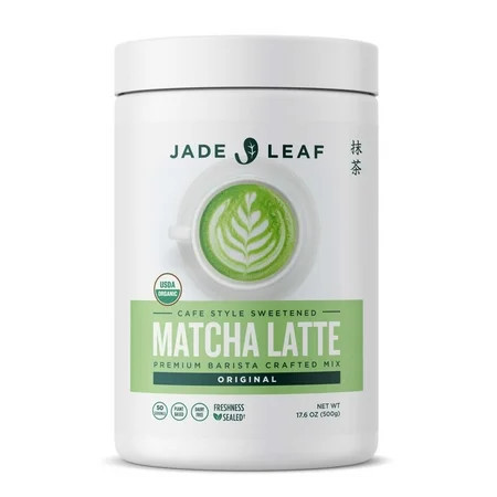 Jade Leaf Original Organic Dairy-Free Matcha Latte Powder Mix, 17.6oz Tub | Walmart (US)