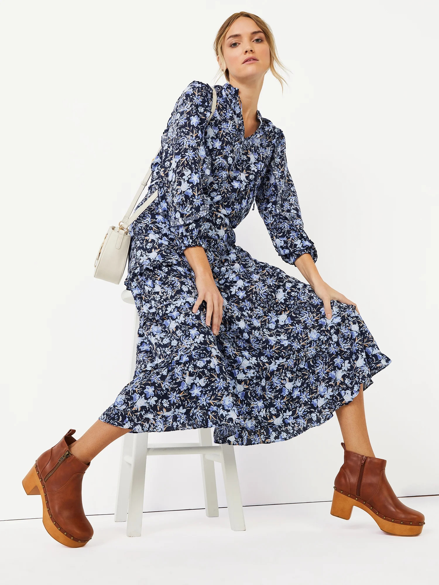 Time and Tru Women's Tiered Skirt - Walmart.com | Walmart (US)