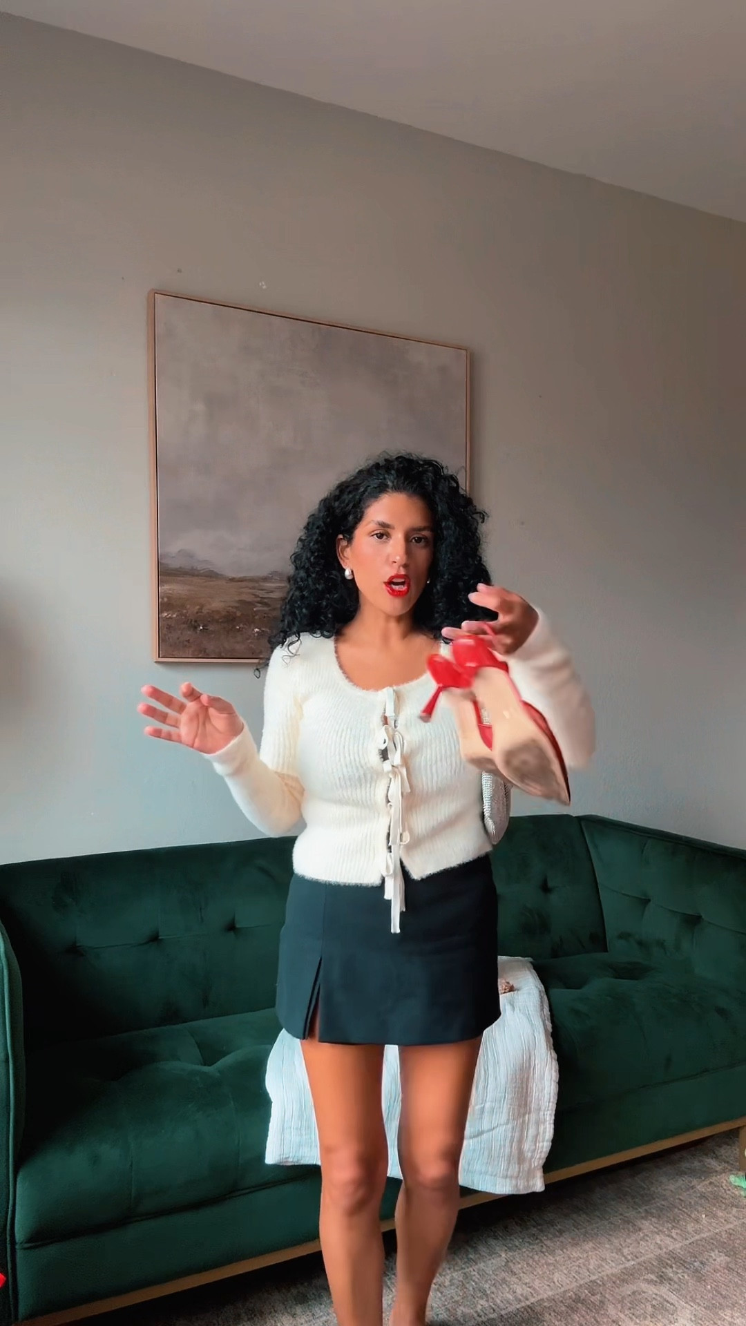 The perfect holiday work party outfit, it’s comfortable, it’s cute and shows a little leg! #workparty #holidayoutfit #cocktailoutfit 

#LTKdayinmylife #LTKHoliday #LTKFindsUnder50