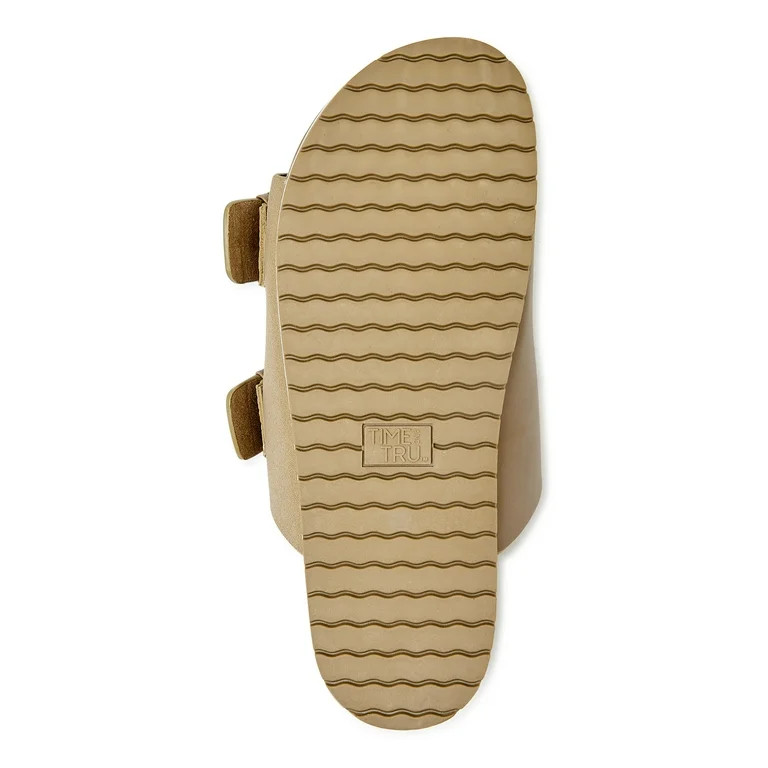 Time and Tru Women's Dressy Footbed Slide Sandal | Walmart (US)