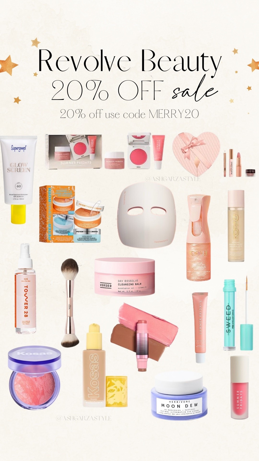 Revolve beauty sale 20% off use code MERRY20 🙌🏻🙌🏻

#LTKHoliday #LTKSaleAlert #LTKBeauty
