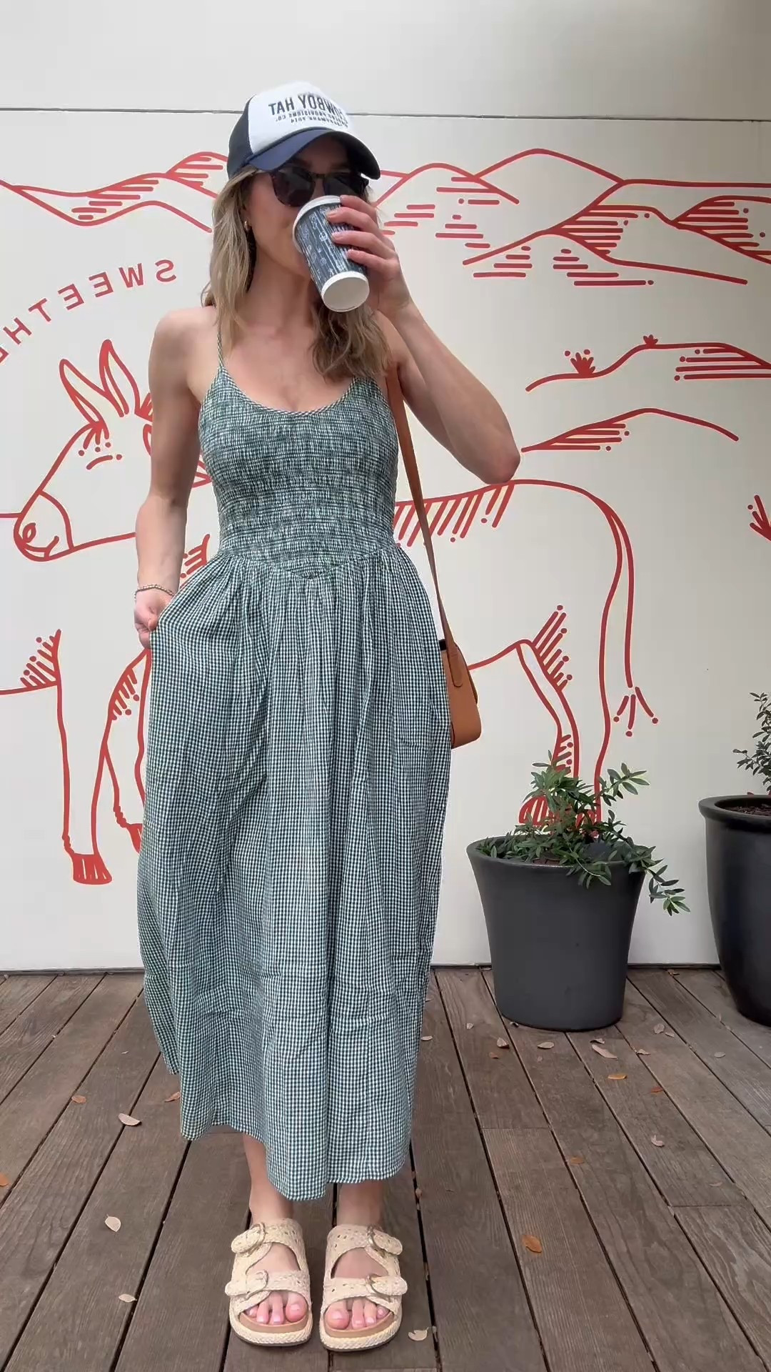 Dress runs slightly big - wearing an XS