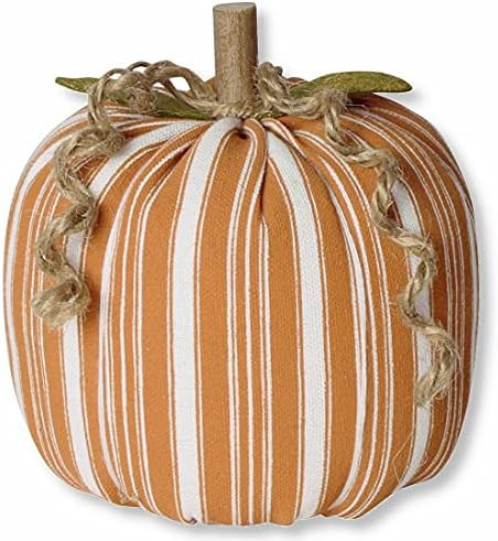 Collins Painting Fabric Pumpkin Orange and White Stripe - 5 Inch | Amazon (US)