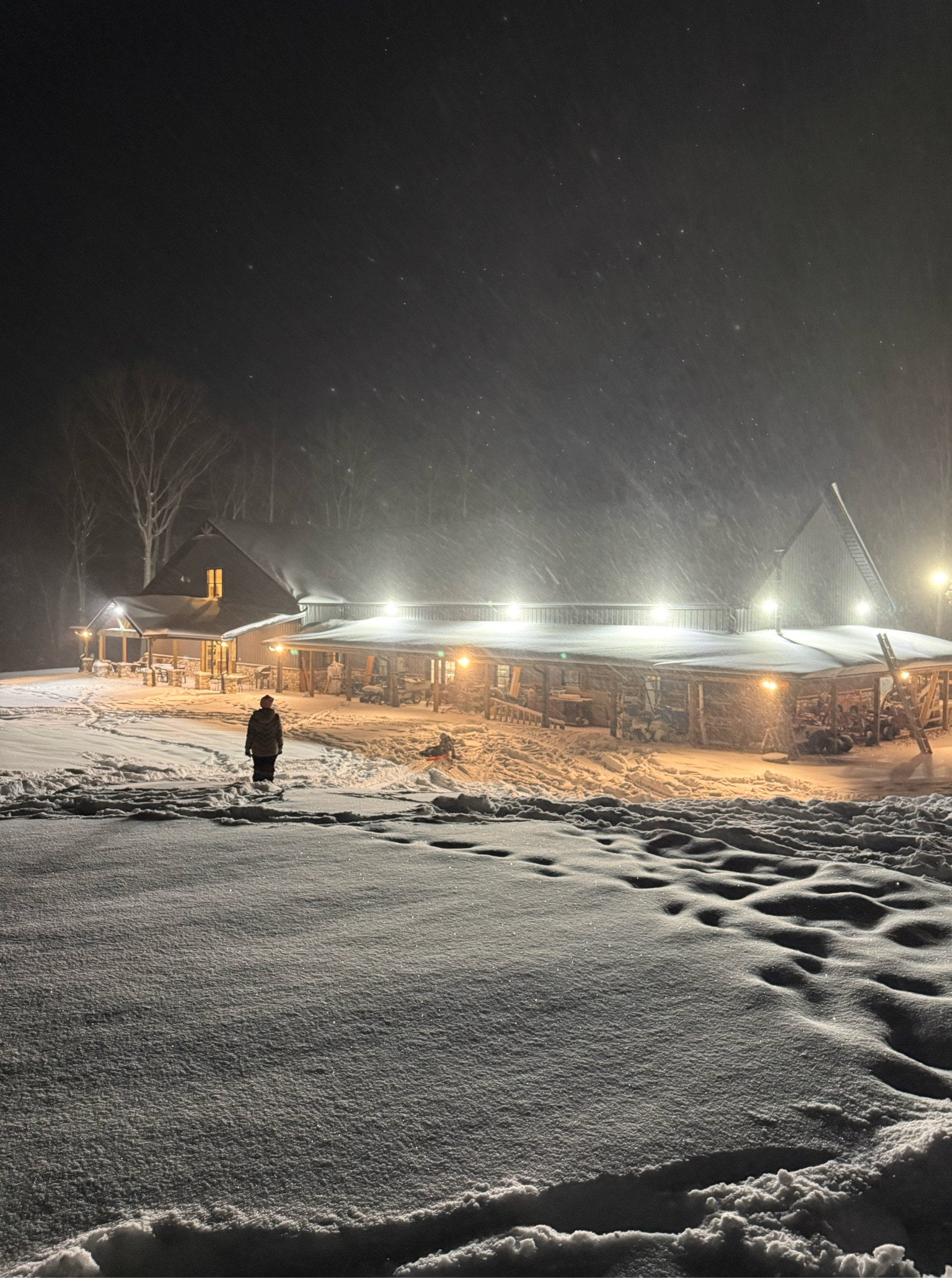 Snowy nights + bright lights ✨
These flood lights are the real MVP on snowy nights ❄️

These flood lights light up our entire barndo and driveway —Bright, wide coverage! 💡 


#LTKHome