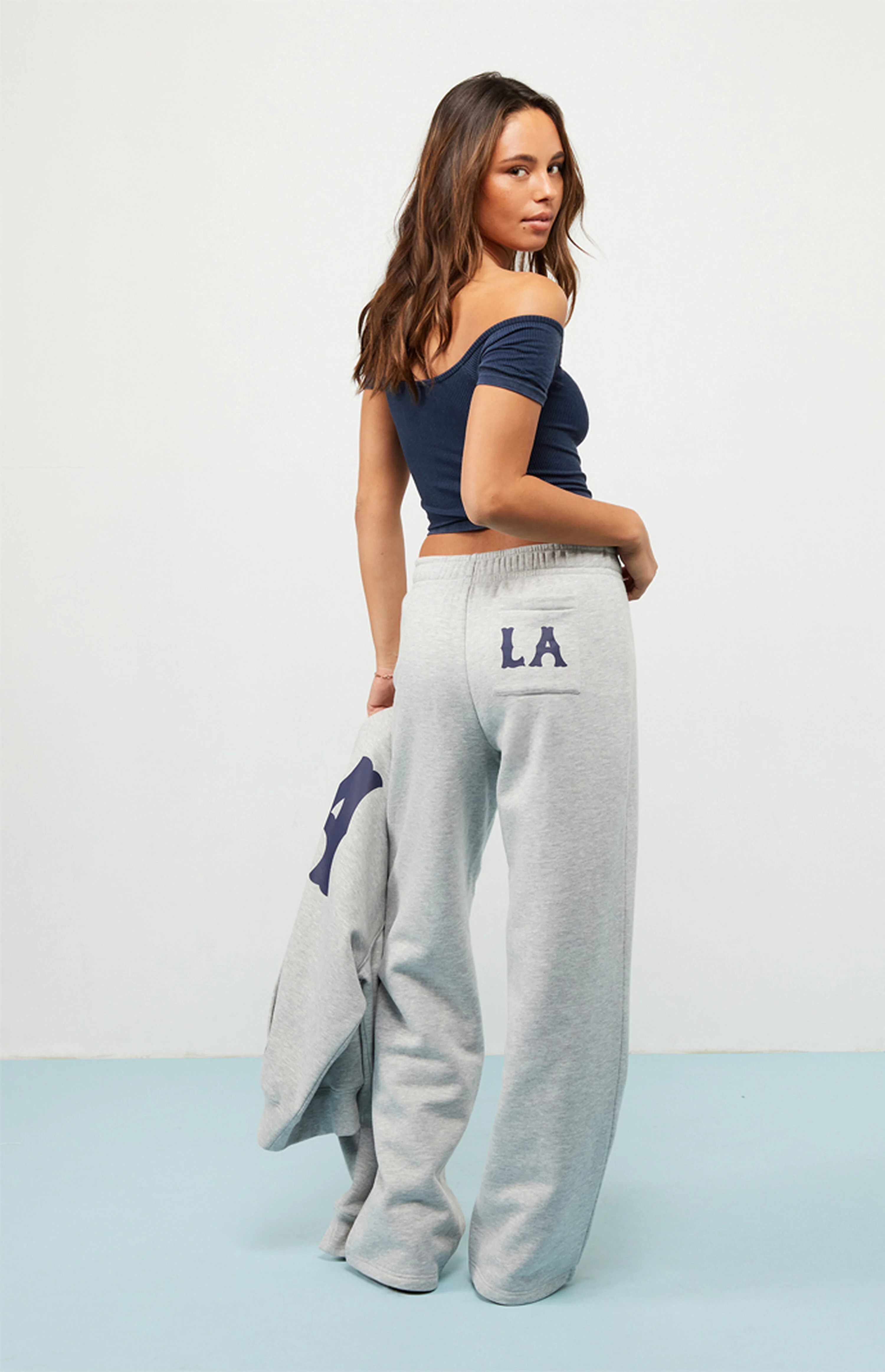 LA Hearts Heather Grey LA Baggy Sweatpants | PacSun