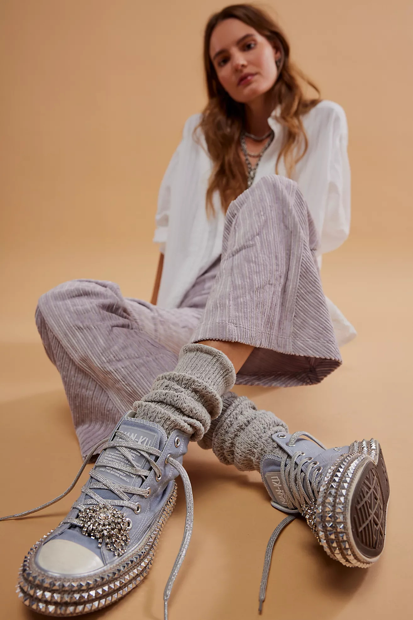 Cruise Studded Hi Top Sneakers | Free People (Global - UK&FR Excluded)