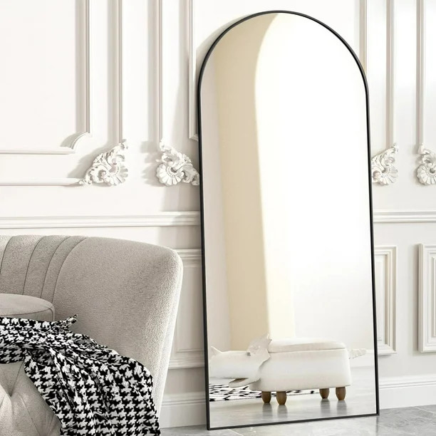 BEAUTYPEAK Arch Full Length Mirror 76"x34" Floor Mirrors for Standing Leaning, Black - Walmart.co... | Walmart (US)
