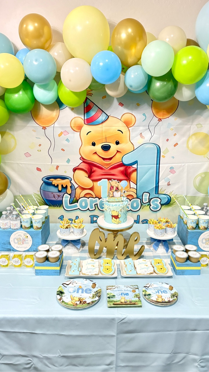 Sweet as honey and cute as can bee 🍯🐝 Turning ONE never looked so adorable 🥰

💛🧸Love this Pooh party? I’d love to create one for you! DM to book your next celebration!

💛 Save this reel for your next 1st birthday ideas!

#winniethepoohpartyideas #winniethepooh #firstbirthdayparty #boyfirstbirthday #partiesforless #partyonabudget #winnie #partyforless #azpartyplanner #partyplanners #partystylist #arizonapartyplanner 

#LTKBaby #LTKSaleAlert #LTKKids